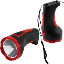 Go İthalat 3W Tek LED Bombeli Gövde Fiş Şarjlı El Feneri Uzun Mesafeli