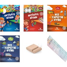Yeti Kitap 3-5 Yaş Aktivite ve Etkinlik Kitabı 4lü - +Tablet Standı + Okuma Ayracı