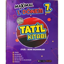 Artı Zeka Yayınları 7 Sınıf Maximal 1 Dönem Tüm Dersler Tatil Kitabı