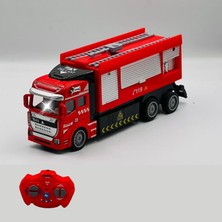 Uzaktan Kumandalı Itfaiye Şarjlı Işıklı Full Fonksiyon Oyuncak Araç Metal Kasa R/c Araç Şehir Aracı