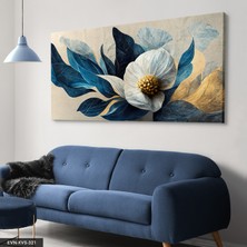 Evine Moda Çok Yapraklı Renkli Çiçek Tek Parça Kanvas - Canvas Tablo