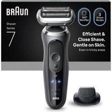 AYKA Braun Series 7 Elektrikli Tıraş Makinesi, Islak ve Kuru, Hassas Düzeltici Başlık, 72-G1200S