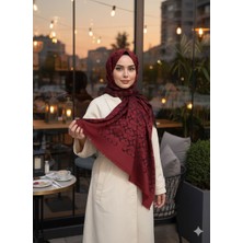 Sevimia Scarf C Desen Çift Taraflı Jakar Şal