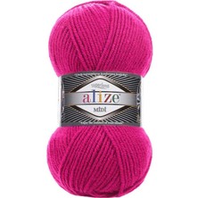 Alize Süperlana Midi (5 Adet) 149 Fuşya Renk El Örgü Ipliği