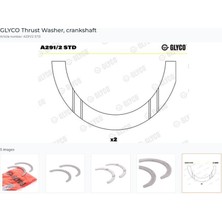 Ölmez Oto Yedek Parça Ay Yatak Krank Hilali Std Doblo Linea Egea 1.6 Mj 552040190 2 Adet