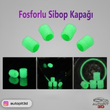 AutoPit 3D Fosforlu Sibop Kapağı Seti (Yeşil)