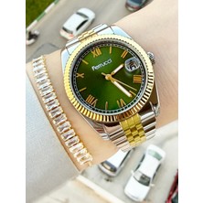 Ferrucci Büyük Kasa Kadın Kol Saati ve Hediye Bileklik