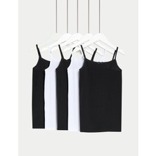 Marks & Spencer 5’li Pamuk Karışımlı Üst (5–14 Yaş)