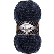Alize Süperlana Midi (5 Adet) 805 Jaspe Lacivert El Örgü Ipliği
