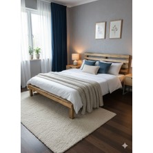 Dekorela Masif Ahşap Çift Kişilik Karyola