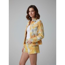 Unique Core Batik Desenli Ceket ve Şort Takım