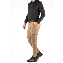 Taktik Kargo Pantolon Unisex Bej | Suya Dayanıklı | Esnek Kumaş | Rahat ve Dayanıklı Tasarım