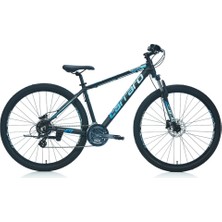 29 Jant Carraro Force 950 Dağ Bisikleti | 44 cm Kadro | 24 Vites | Hidrolik Disk Fren | Mat Siyah-Mavi-Açık Mavi-Gümüş | Blc Bisiklet