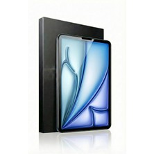 Fibaks iPad Air 11 M2 M3 Çip 2024 2025 Uygulama Aparatlı Ekran Koruyucu Gerçek Kırılmaz Cam A3266 A2909