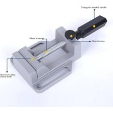 Kalıpcı Delme Zımparalama Için Düz Çeneli Masa Tezgah Matkap Mengenesi