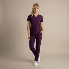 Clinivibe Dr Greys - Mürdüm (Kadın Scrub)