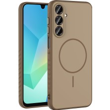 KılıfCraft Galaxy A16 Kılıf M-Safe Şarj Özellikli Zore Tea Kapak - Gold