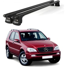 Today Auto Trio-I Mercedes-Benz M (W163)(2002-2005) Uyumlu Siyah Kilitli Ara Atkı 135CM Port Bagaj Tavan Barı