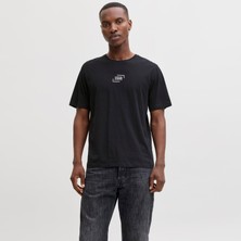 Jack & Jones Bisiklet Yaka Logo Baskili Tisört - Corp