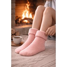 Gigi Giyim Kıvrıklı Yumuşak Dokulu Kadın Yün Çorap