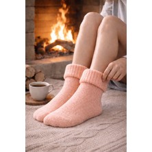 Gigi Giyim Kıvrıklı Yumuşak Dokulu Kadın Yün Çorap