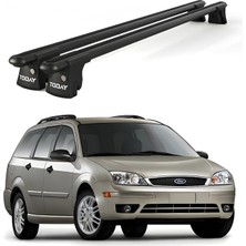 Today Auto Trio-I Ford Mondeo Kombi (2001-2007) Uyumlu Siyah Kilitli Ara Atkı 120CM Port Bagaj Tavan Barı