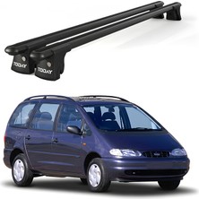 Today Auto Trio-I Ford Galaxy (1996-2000) Uyumlu Siyah Kilitli Ara Atkı 135CM Port Bagaj Tavan Barı