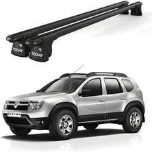 Today Auto Trio-I Dacia Duster (2010-2013) Uyumlu Siyah Kilitli Ara Atkı 120CM Port Bagaj Tavan Barı