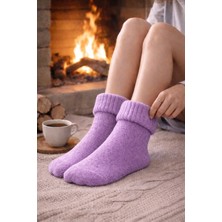 Gigi Giyim Kıvrıklı Yumuşak Dokulu Kadın Yün Çorap