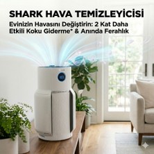Shark Profesyonel Akıllı Hava Temizleme Cihazı 130M² Geniş Alan Etkili 5 Yıl Filtre Ömrü Hepa Filtreli Koku Duman ve Alerjen Giderici Ultra Sessiz Büyük Boy