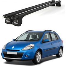 Today Auto Trio-I Renault Grand Scenic (2002-2009)UYUMLU Siyah Kilitli Ara Atkı 120CM Port Bagaj Tavan Barı