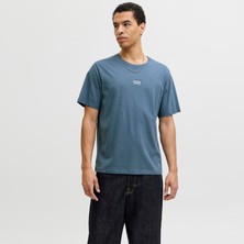 Jack & Jones Bisiklet Yaka Logo Baskili Tisört - Corp