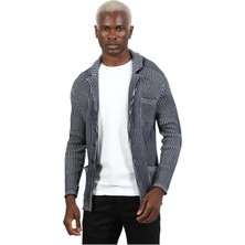 Elku Moda Erkek Slim Fit Italyan Yaka Örme Kışlık Hırka Gömlek Düğme Kapamalı Dar Kesim