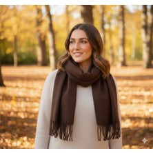 IRONMOON Yün Kadın Atkı Şal Omuz Şalı 50X170