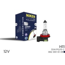Niken Nıken 0620010109 - Nıken H11 55W Halojen Ampul PGJ19-2 12V 64211