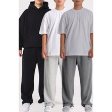 Vladivosto Paçası Stoperli Bol Kalıp Salaş Rahat Overisize Baggy Normal Bel Büyük Beden Eşofman Altı