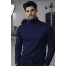 Masimar Erkek Boğazlı Yaka Penye Kazak Sweatshirt Geniş Kalıp