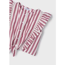 Name It Mayoral Kız Çocuk Kırmızı Tunik Çizgili