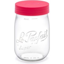 Le Parfait Color Vis Cam Kavanoz 1l Kırmızı