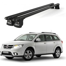 Today Auto Trio-I Fiat Freemont (2012 ve Sonrası) Uyumlu Siyah Kilitli Ara Atkı 120CM Port Bagaj Tavan Barı