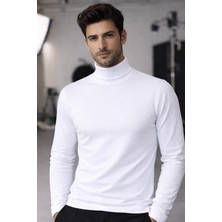 Masimar Erkek Boğazlı Yaka Penye Kazak Sweatshirt Geniş Kalıp