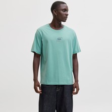 Jack & Jones Bisiklet Yaka Logo Baskili Tisört - Corp