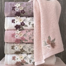 Maribor Collection Adela - %70 Bambu / %30 Pamuk Nakışlı El Havlusu - 6'lı Set 50X90