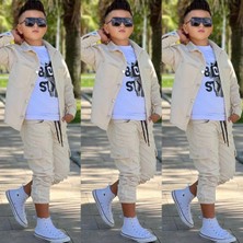 Kokoş Bebe Fitilli Kadife Erkek Çocuk 3’lü Set - 3/16 Yaş - 31604