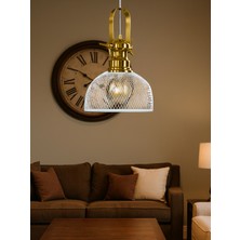 Noonlux Design & Lighting Edam Siyah Sarkıt Kafes Gold Detay Kaplama Oturma Odası Salon Mutfak Antre Restaurant Cafe Bar