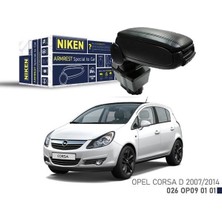 Niken Nıken 026OP090101 - Araca Özel Kol Dayama Siyah Opel Corsa D 07-14