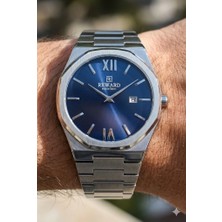 Reward Excellent Modern Erkek Kol Saati | 42 mm Çelik Kasa, Lacivert Kadran, 5 Atm