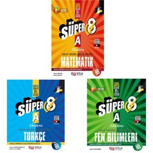 Okul Marketim Nitelik Yayınları 8. Sınıf Süper Matematik Türkçe Fen A Serisi