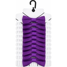 Sibel Günay Butik Çocuk Mor Lastikli Papyon | 4–12 Yaş Ayarlanabilir | Özel Gün ve Bayram Aksesuarı