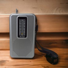 Pazarcan Tenor Cep Tipi Mini Analog Radyo Gri